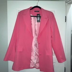 BooHoo Hot pink blazer